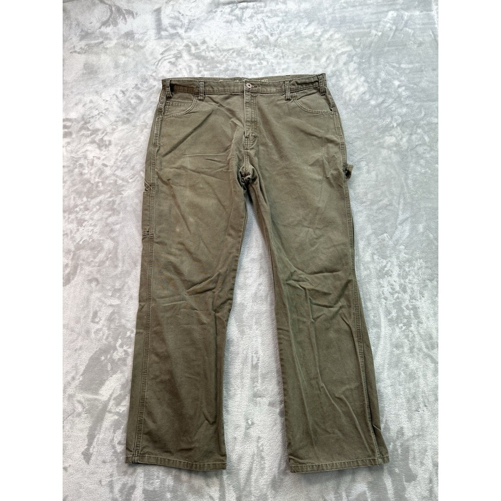 Dickies Relaxed Fit Duck Canvas Carpenter Pants Mens 38X32 Faded Workwear Grunge